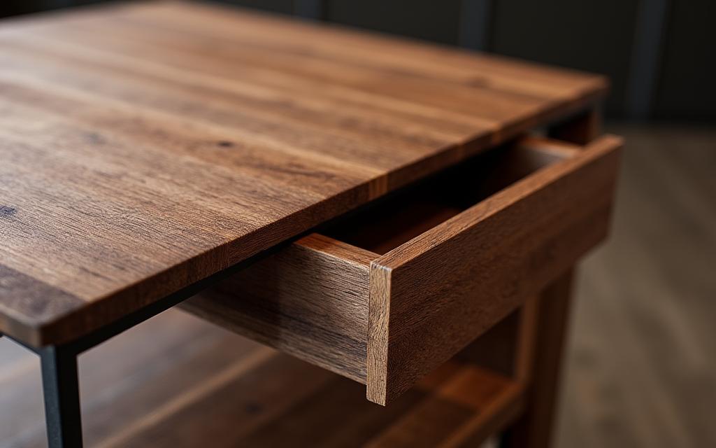 Piezas de mobiliario a medida en madera y metal