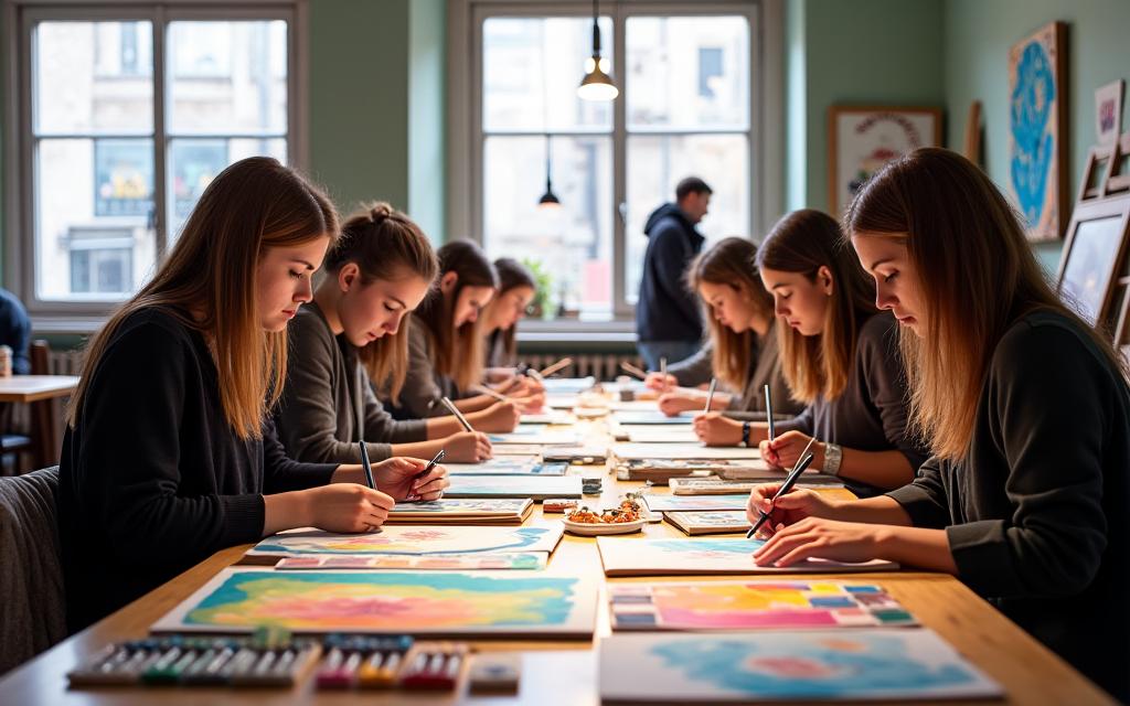 Taller de diseño y arte en estudio de Madrid